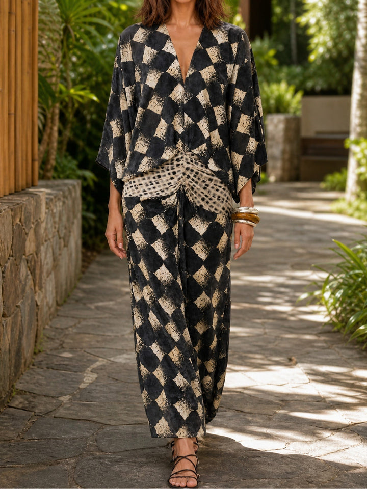 Lucía | Vestido Maxi Mediterráneo