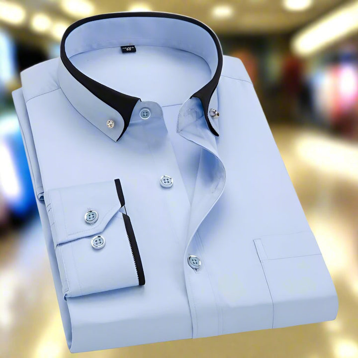 Albert: Camisa Clásica De Algodón Con Mangas Largas