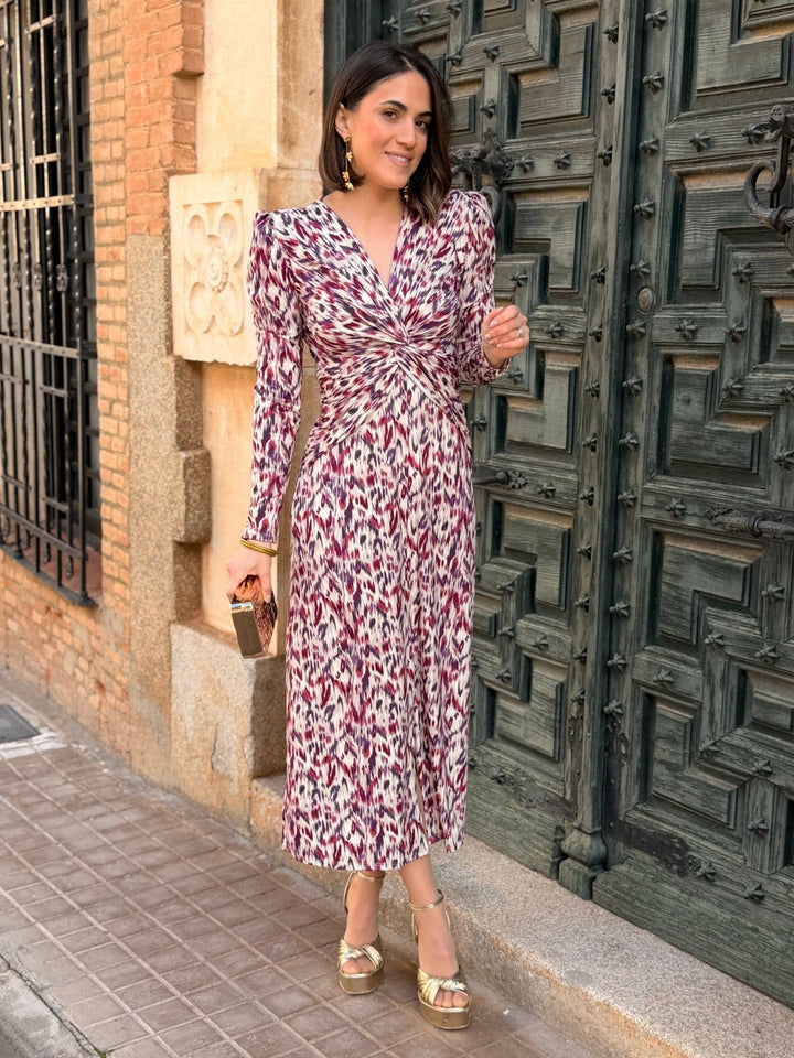Vestido midi estampado |  Paloma