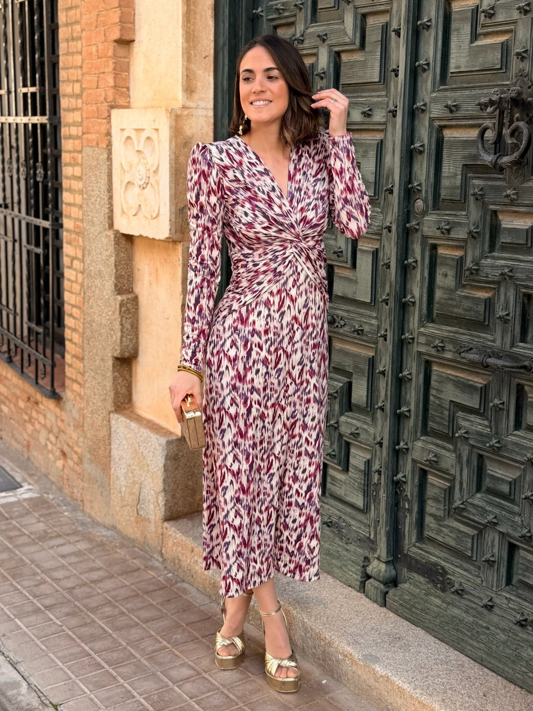 Vestido midi estampado |  Paloma