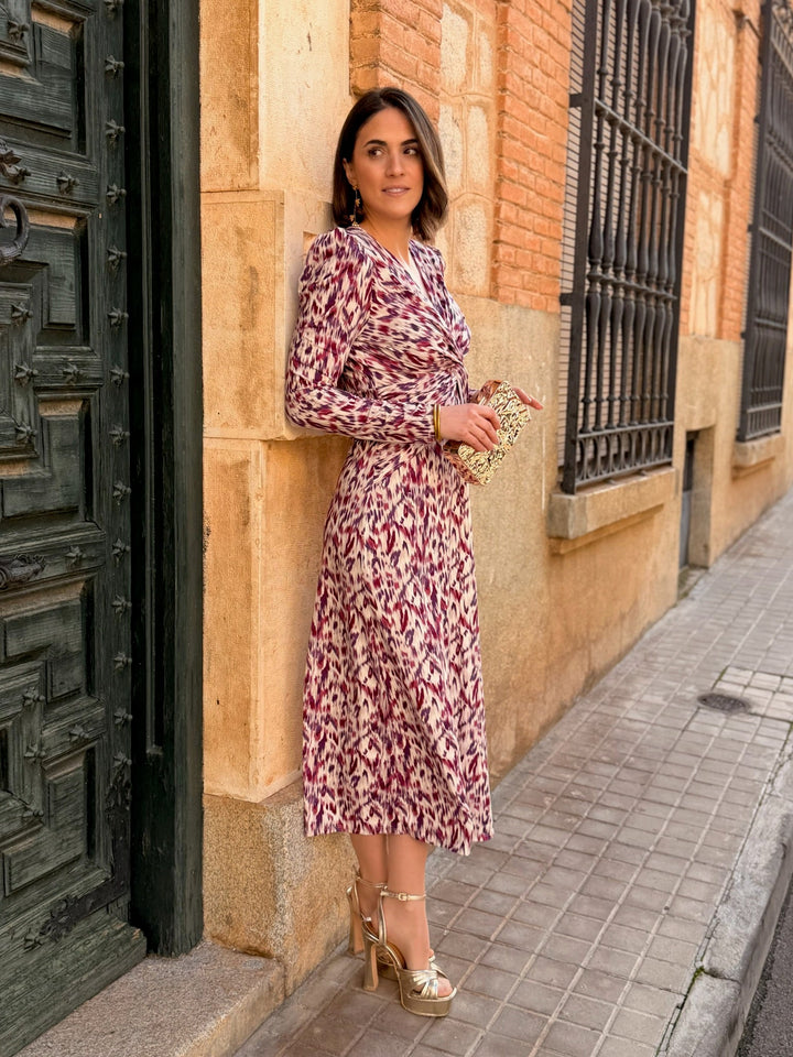 Vestido midi estampado |  Paloma