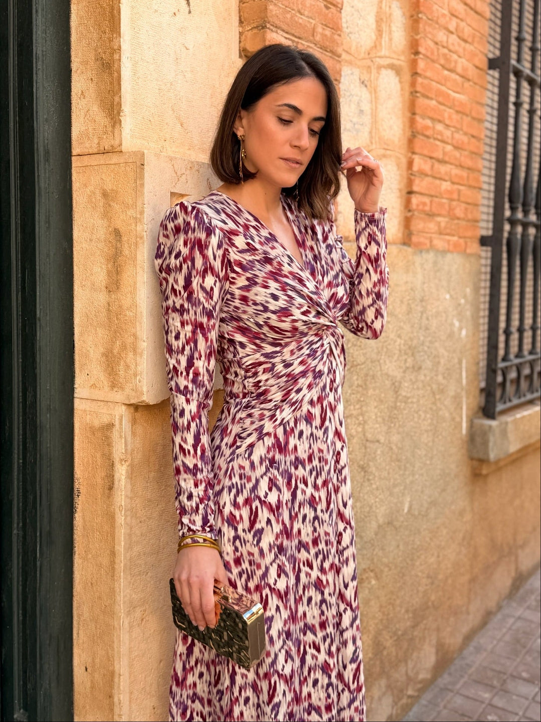 Vestido midi estampado |  Paloma