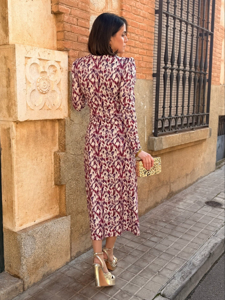 Vestido midi estampado |  Paloma