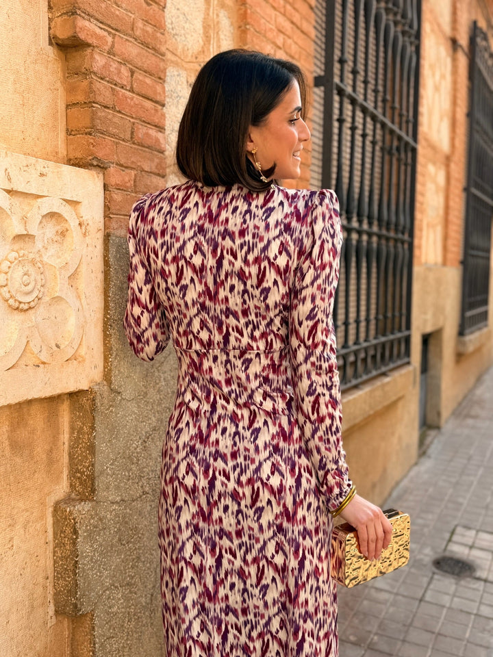 Vestido midi estampado |  Paloma