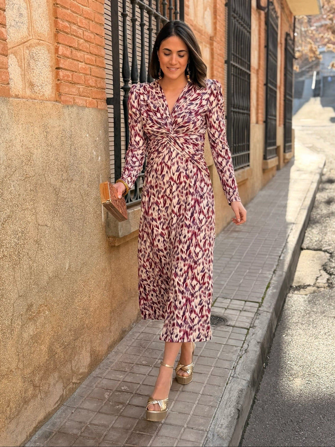 Vestido midi estampado |  Paloma
