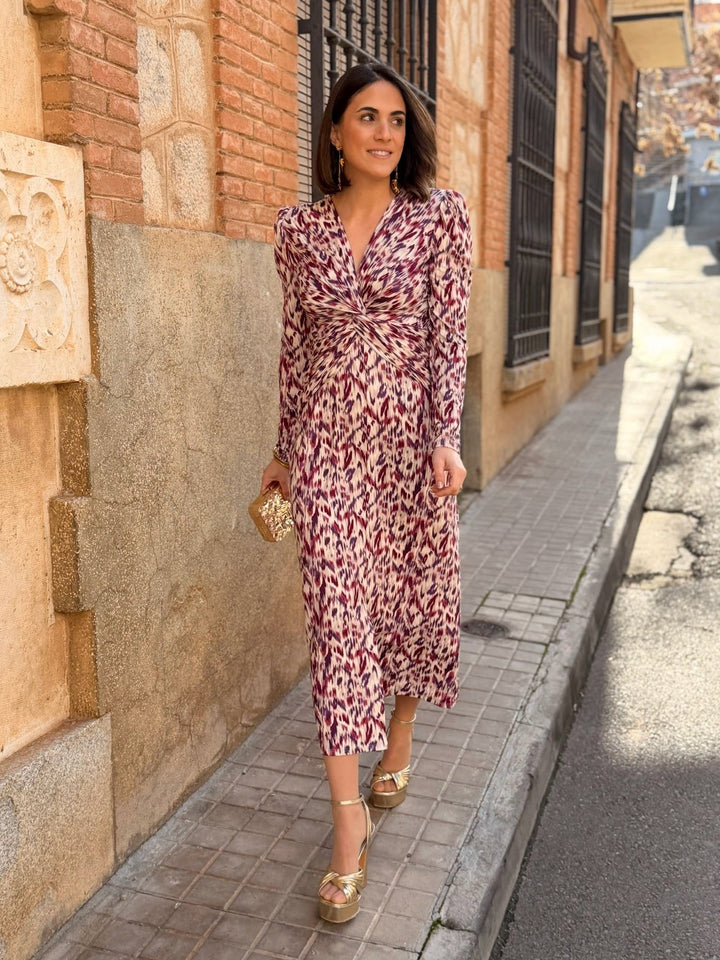 Vestido midi estampado |  Paloma