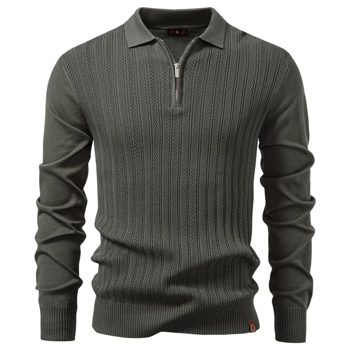 Amiran | Polo De Lujo Con Cremallera Para Hombre