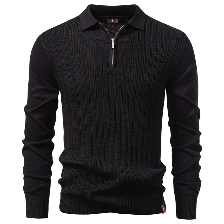 Amiran | Polo De Lujo Con Cremallera Para Hombre