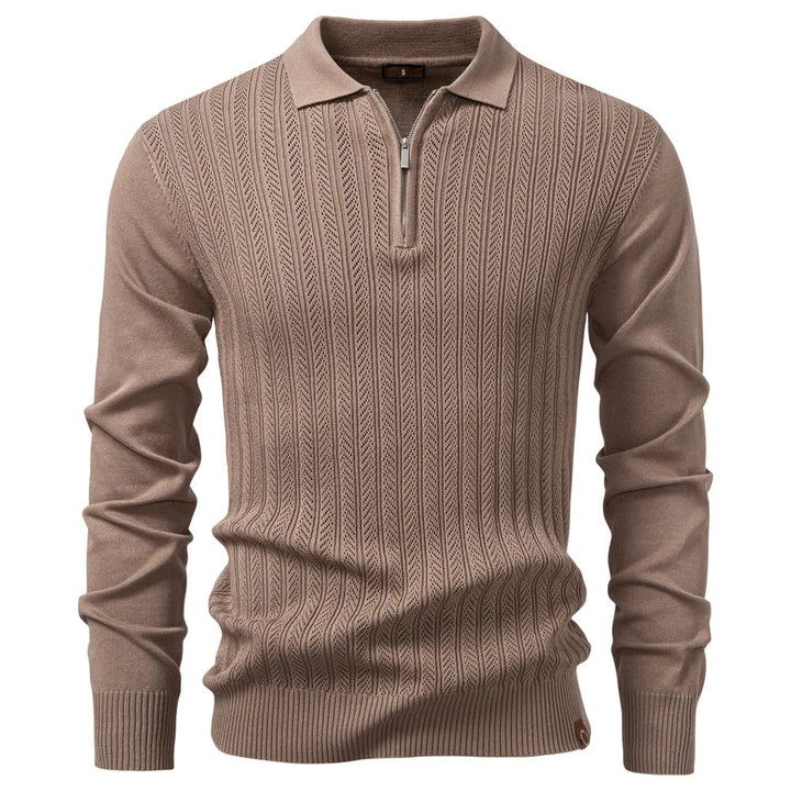 Amiran | Polo De Lujo Con Cremallera Para Hombre