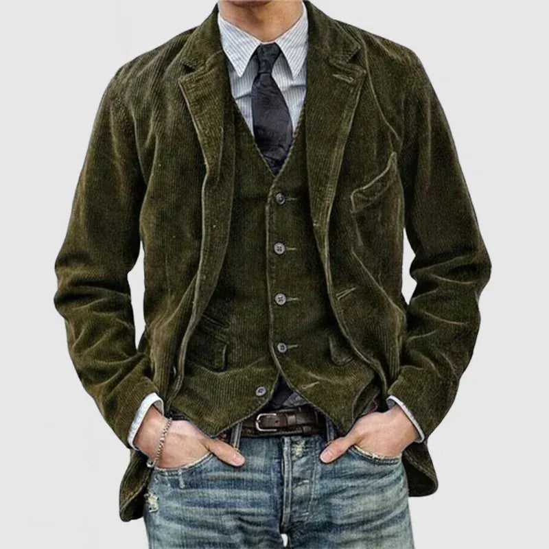 Juan | Conjunto De Chaqueta Y Chaleco De Pana