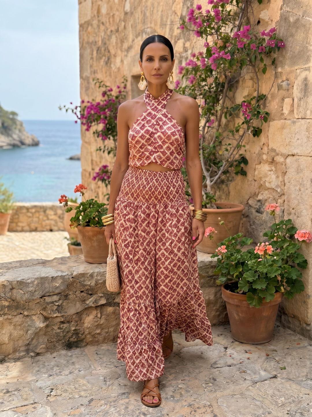 Maria | Conjunto Elegante con Diseño de Hombros Descubiertos
