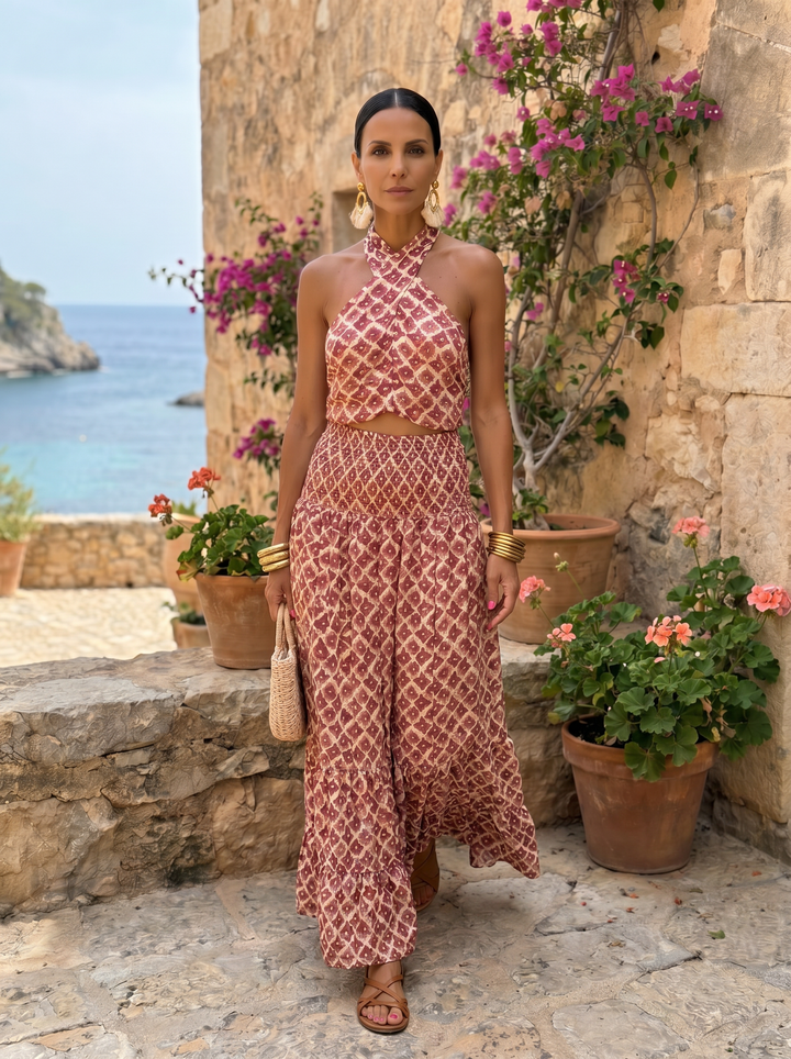 Maria | Conjunto Elegante con Diseño de Hombros Descubiertos